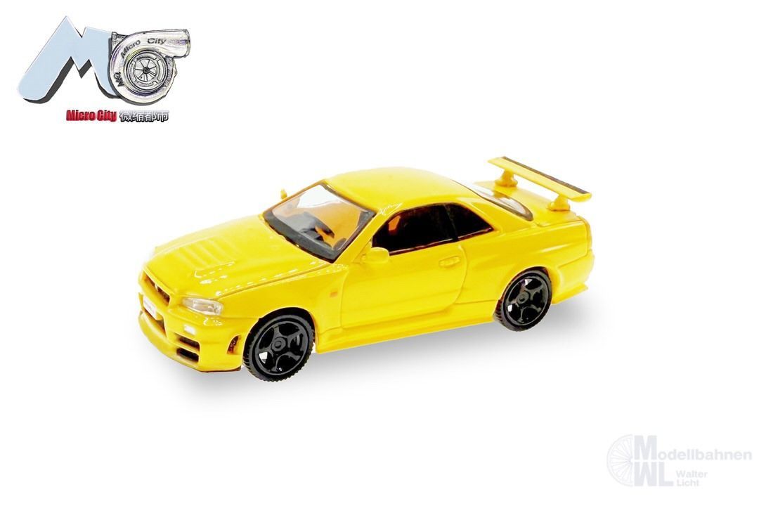 Herpa 87MC000047 - Nissan GTR 34 gelb H0 1:87