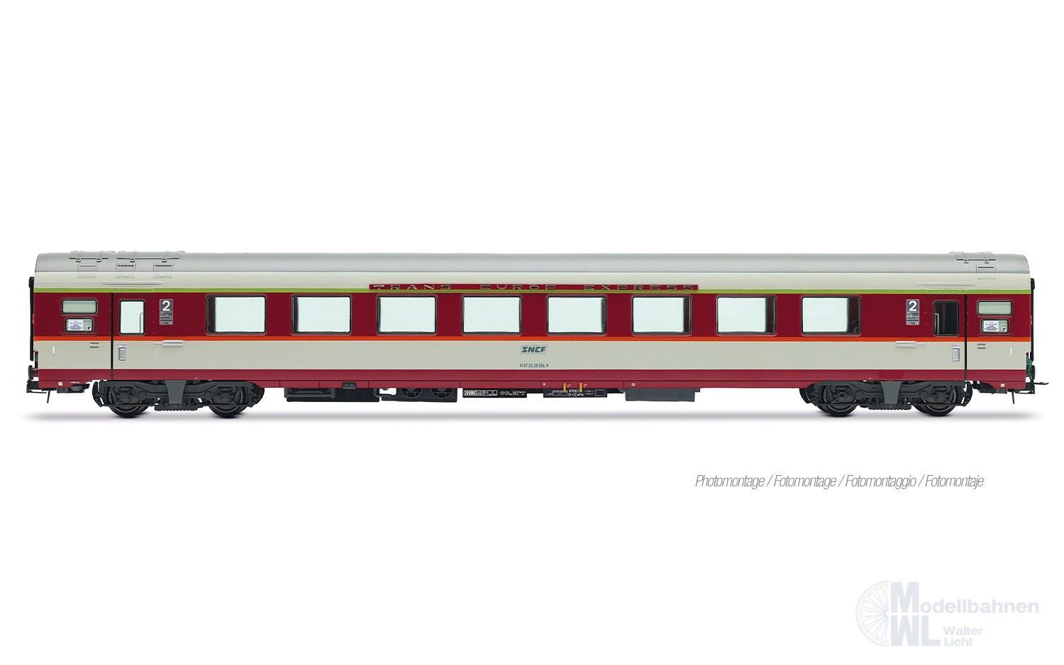 Jouef 4204 - Personenwagen SNCF Ep.IV Le Capitole B8tu H0/GL