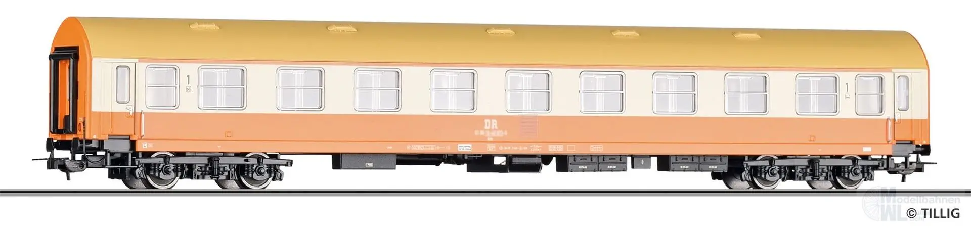 Tillig 75027 - Reisezugwagen DR Ep.IV 1.Kl. Ame Typ Y/B 70 Städteexpress H0/GL