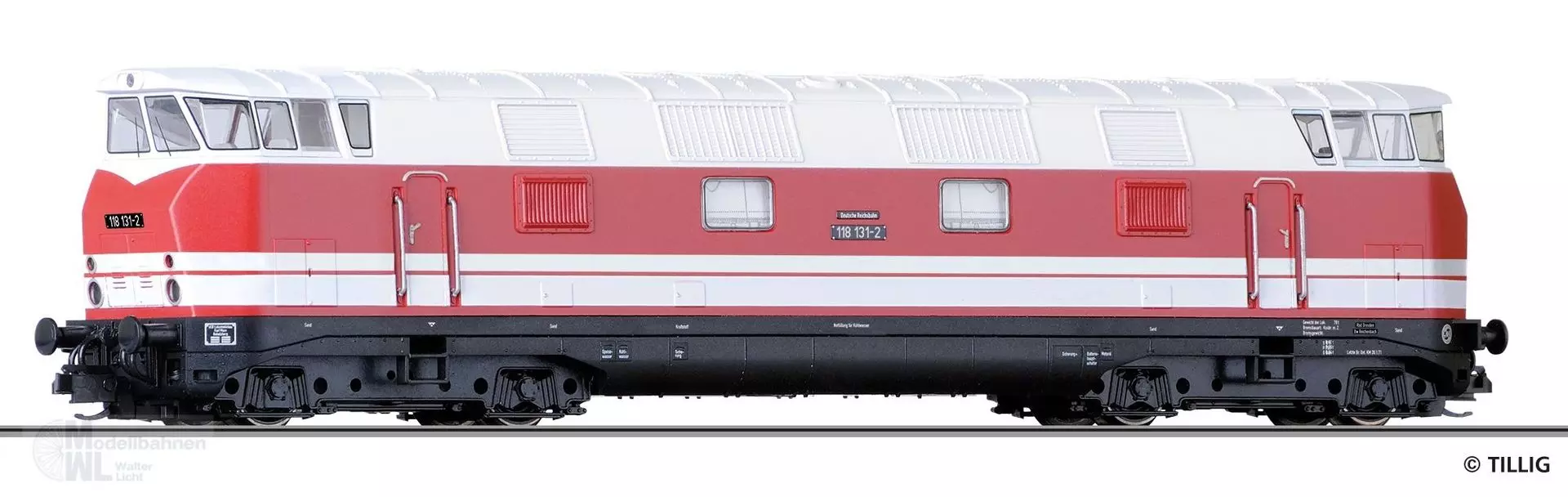 Tillig 04661 - Diesellok BR 118 131-2 DR Ep.IV TT 1:120