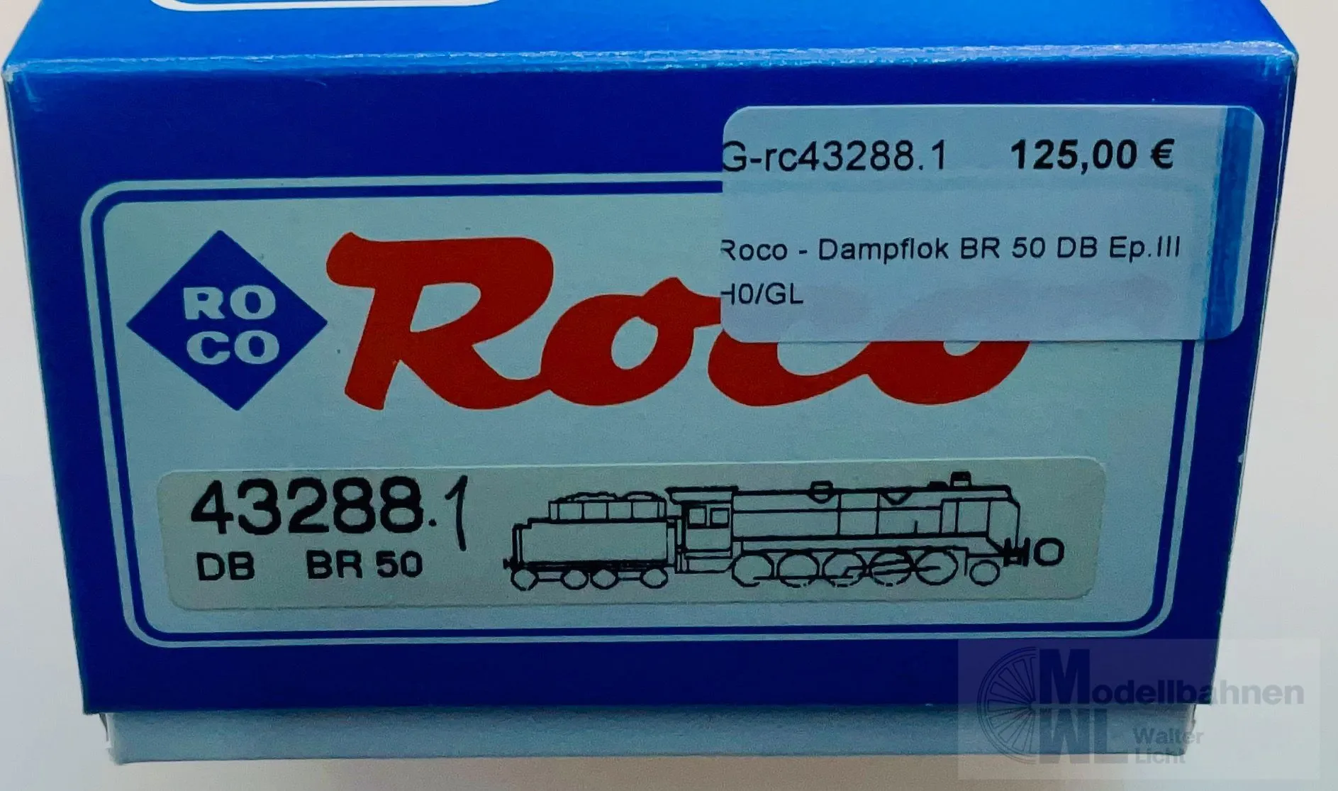 Roco 43288 - Roco - Dampflok BR 50 987 DB Ep.III H0/GL