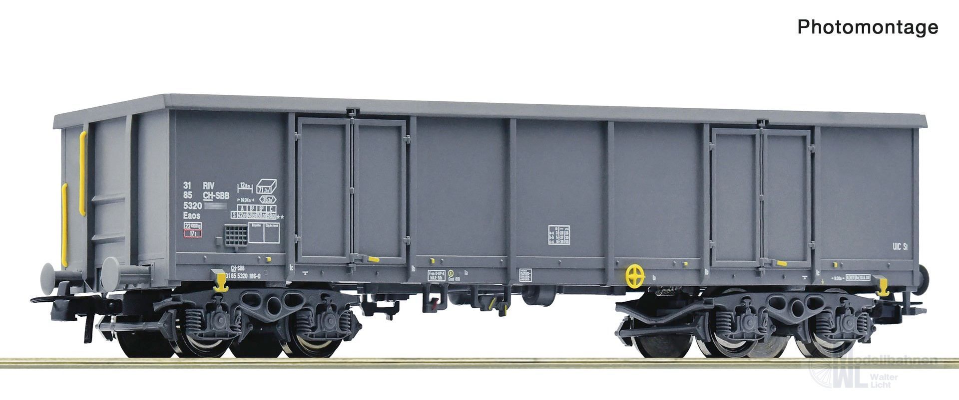 Roco 76739 - Güterwagen offen SBB Ep.VI H0/GL