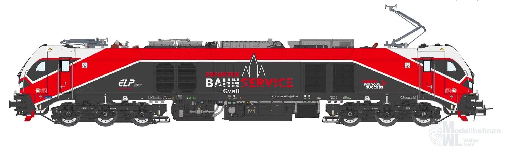 Sudexpress N1592271 - Zweikraftlok BR 159 227-8 EuroDual Erfurter Bahnservice Ep.VI N 1:160