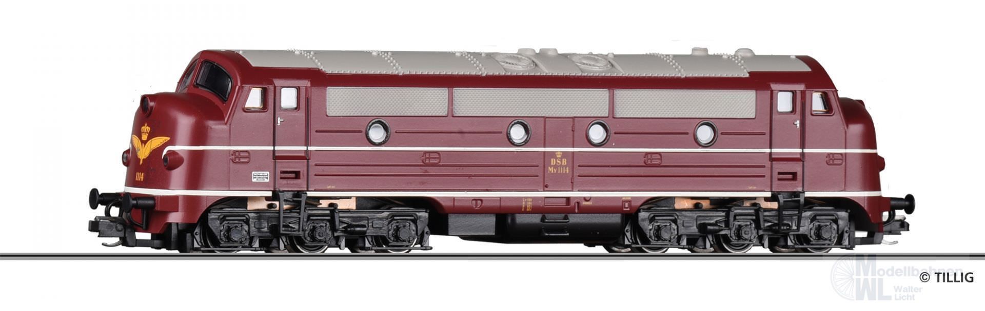 Tillig 04545 - Diesellok Reihe MY DSB Ep.III TT 1:120