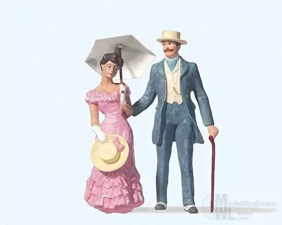 Preiser 45053 - Paar mit Sonnenschirm Spur G