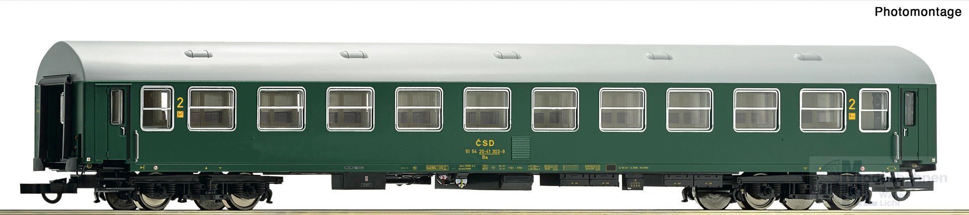 Roco 6200169 - Schnellzugwagen CSD Ep.IV 2.Kl. 1.Betr.Nr. H0/GL Roco 6200169 - Schnellzugwagen CSD Ep.IV 2.Kl. 1.Betr.Nr. H0/GL