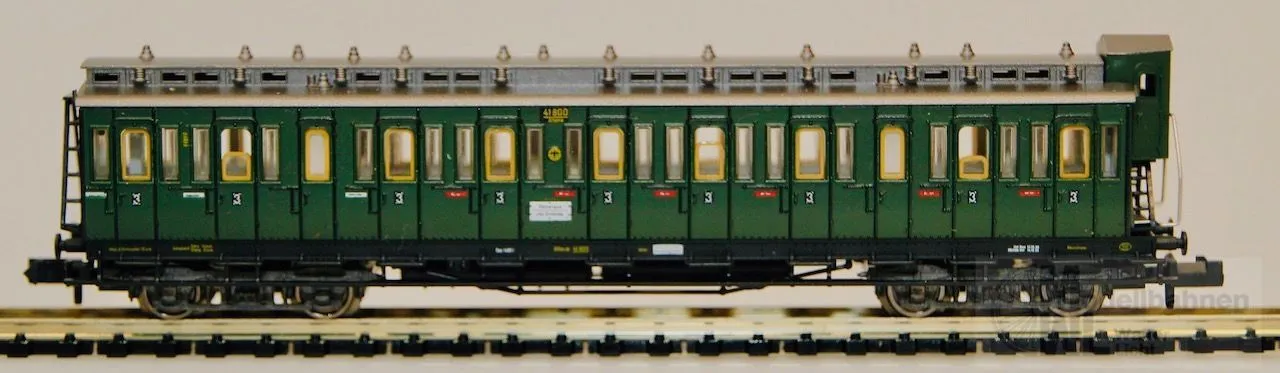 Fleischmann  - FLEISCHMANN - Abteilwagen DRG Ep.II 3.Kl. Mit Bremserhaus N 1:160