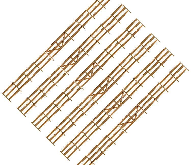 Faller 180408 - Bonanza-Zaun 134 cm H0 1:87