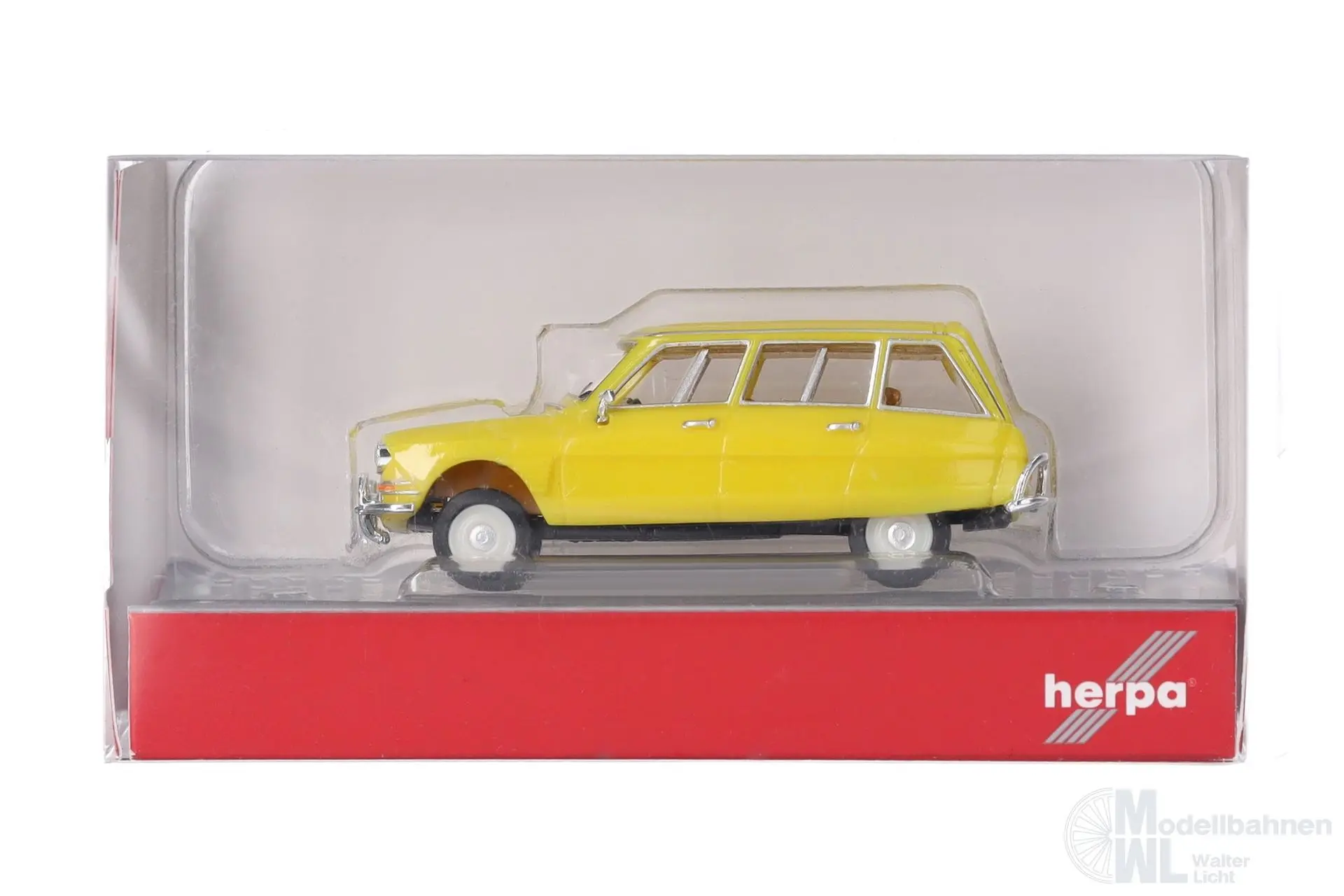Herpa 027328-005 - Citroen AMI 6 Break, zinkgelb H0 1:87