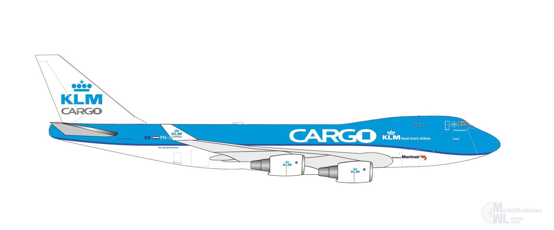 Herpa 538831 - Boeing 747-400ERF KLM Cargo 1:500