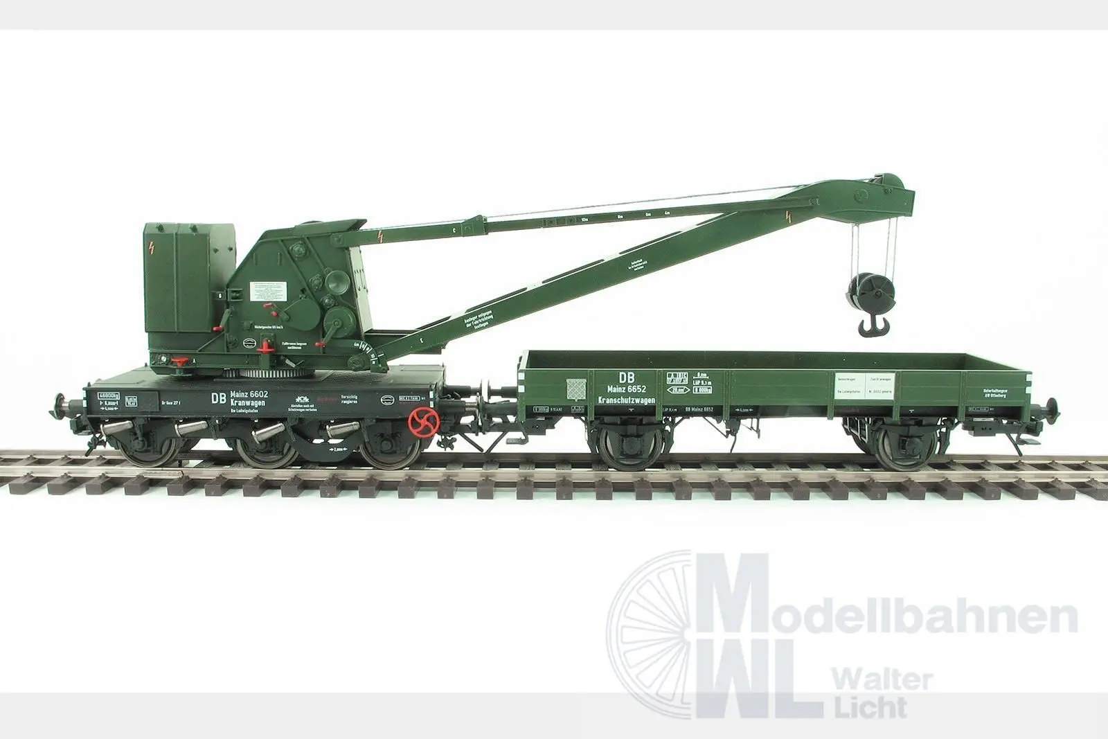 Lenz 42450-02 - Kran Wyhlen 10t, DB, Epoche 3, mit KranschutzwagenSpur 0
