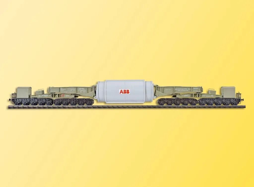 Kibri 16507 - MAN Schienentiefladewagen Uaai 687.9 mit Generator Stator H0 1:87