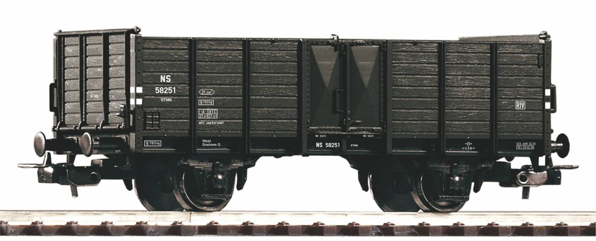 Piko 58997 - Güterwagen offen NS Ep.III GTMK H0/GL Piko 58997 - Güterwagen offen NS Ep.III GTMK H0/GL
