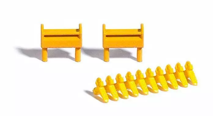 Busch 7778 - M-Set:Hemmschuhe m.Ständer H0 1:87