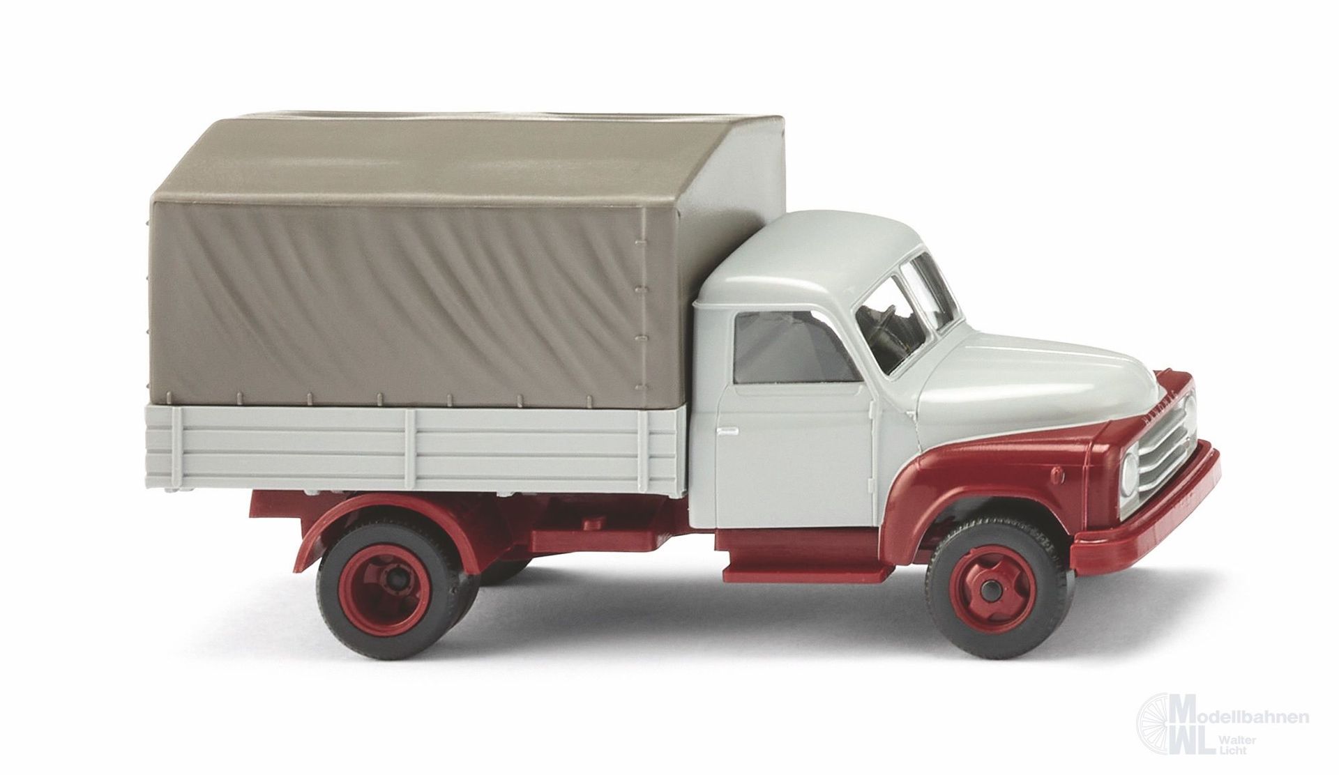 Wiking 034504 - Pritschen-Lkw Hanomag L 28 mit Plane H0 1:87