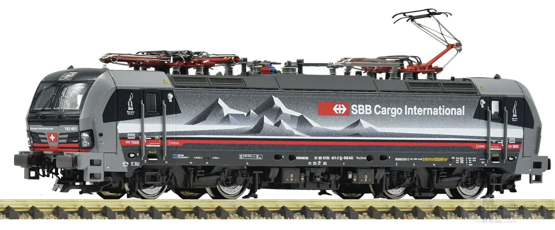 Fleischmann 7570048 - E-Lok BR 193 451-2 SBB Ep.VI N 1:160 Sound