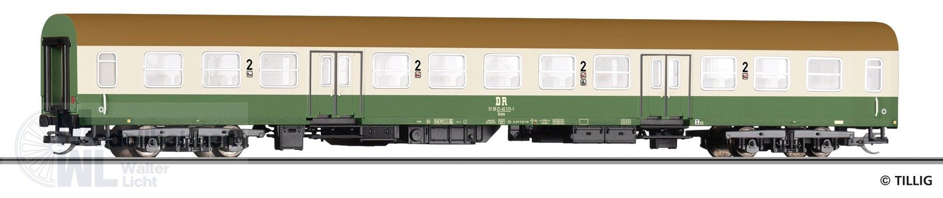 Tillig 12606 - Personenwagen DR Ep.IV TT 1:120