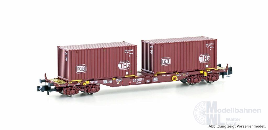 Hobbytrain 23202 - Containerwagen DB Ep.IV Sgjkkmms 699 DB/TFG N 1:160