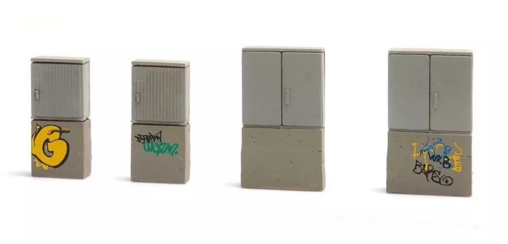 ARTITEC b.v. 387375 - DE Schaltkästen mit Graffiti H0 1:87