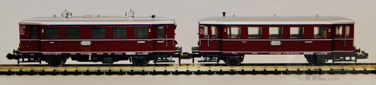 Trix 12090 - MINITRIX - Triebwagen VT 175 909 DB Ep.III + Beiwagen N 1:160