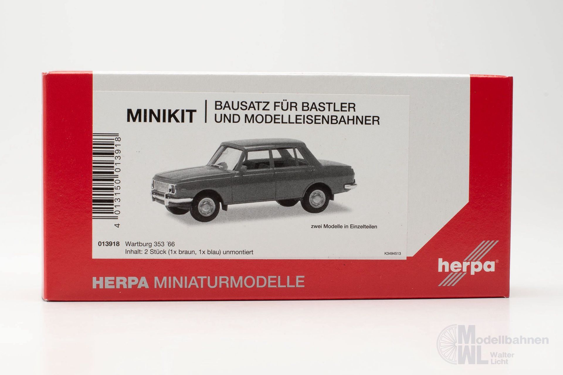 Herpa 013918 - Minikit 2 x Wartburg 353 `66 H0 1:87