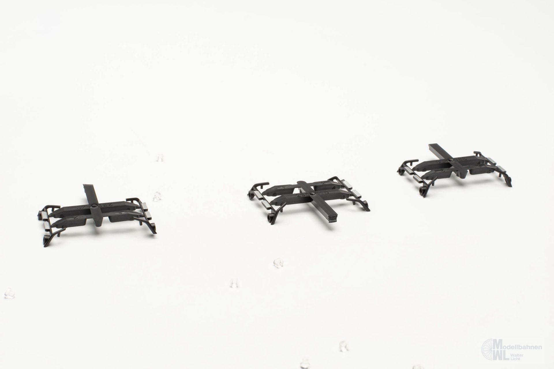 Herpa 54263 - Zub. Lampenbügel mit Signallichtern schwarz (6 Stück) H0 1:87