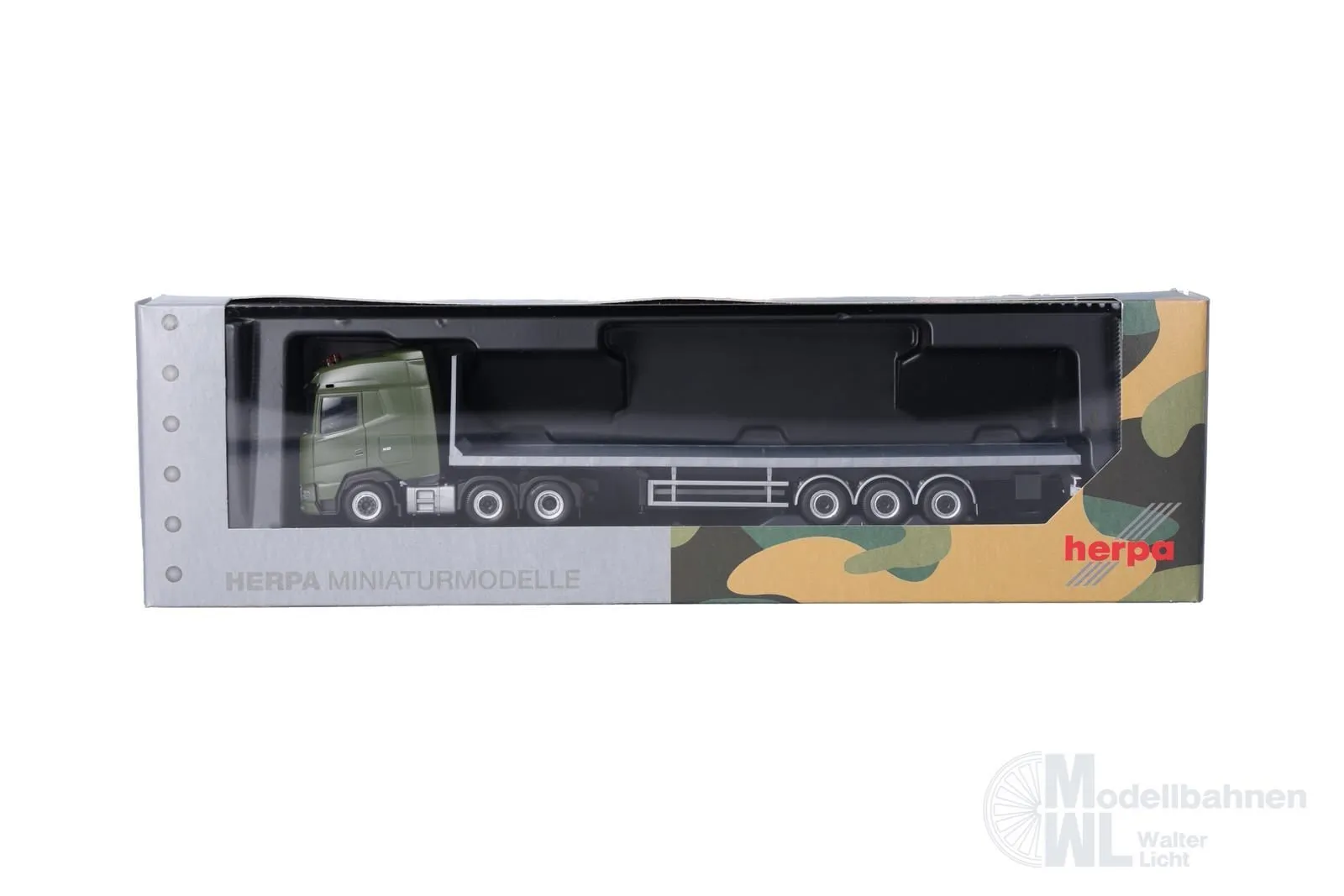 Herpa 747301 - DAF XG 6x2 Flachbett-Sattelzug H0 1:87