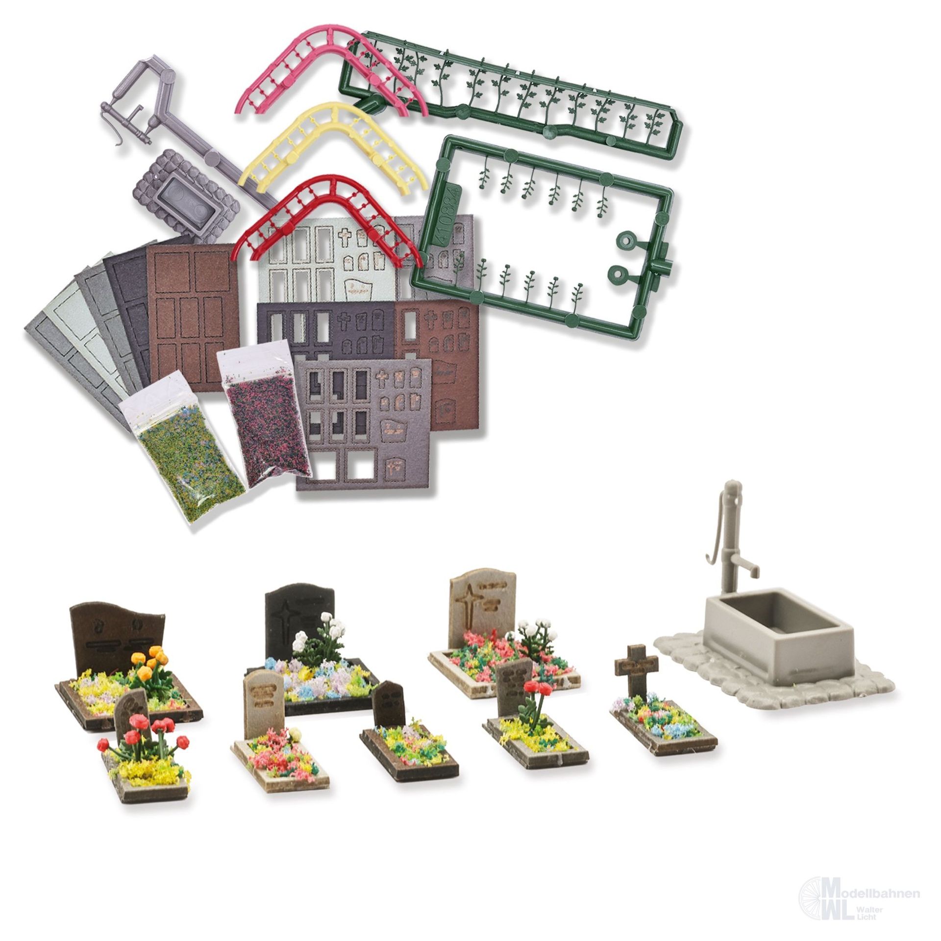 Busch 8924 - Friedhof-Set TT 1:120