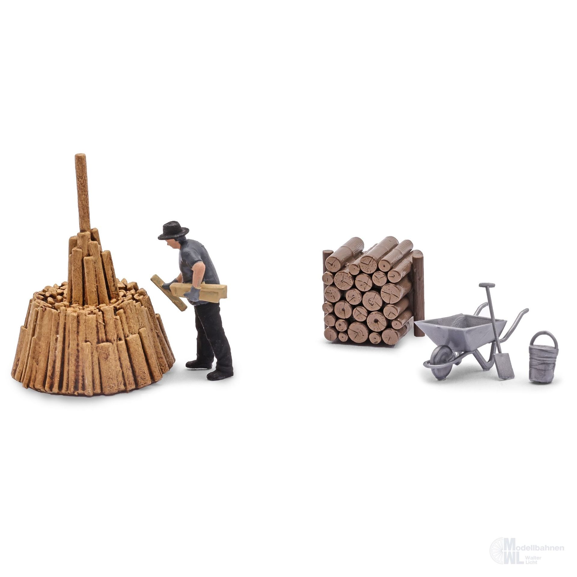 Busch 79941 - A-Set: Holz schichten H0 1:87