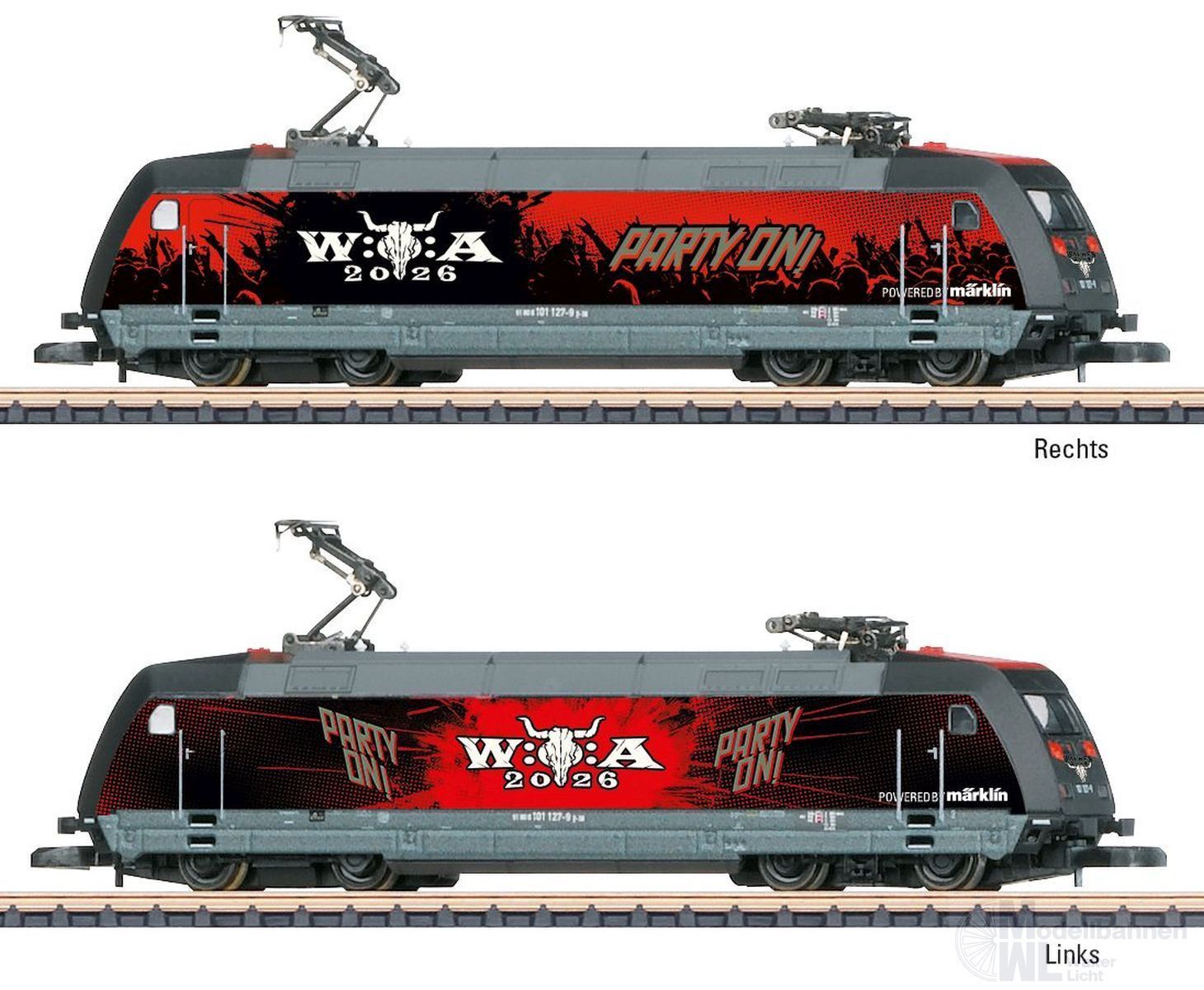 Märklin 88666 - E-Lok BR 101 W:O:A Ep.VI Z 1:220