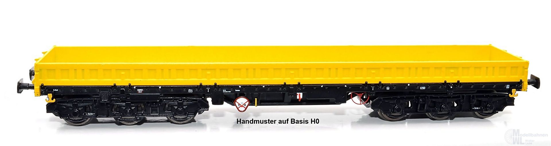 NPE NW52231 - Schwerlastwagen DB Ep.VI Samms-u 454 Bauzug unbeladen TT 1:120