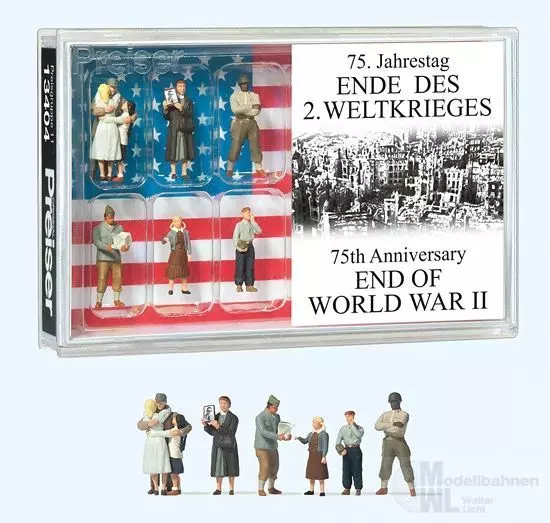 Preiser 13404 - 75 Jahrestag Ende des 2 Weltkrieges H0 .87