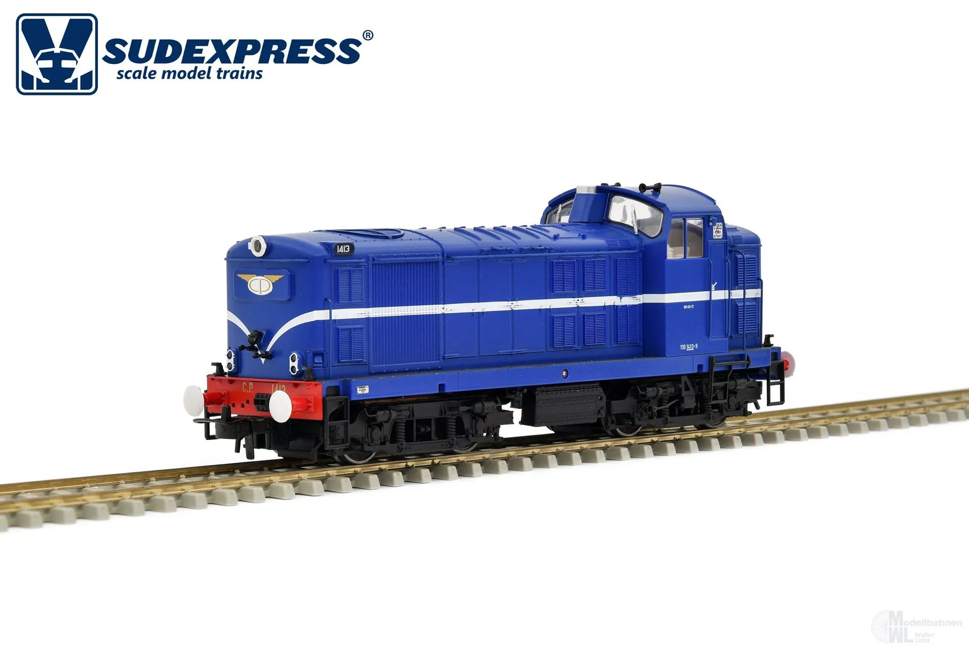 Sudexpress S141324 - Diesellok Class 1400 CP Ep.VI 1413 Azul Retro H0/GL