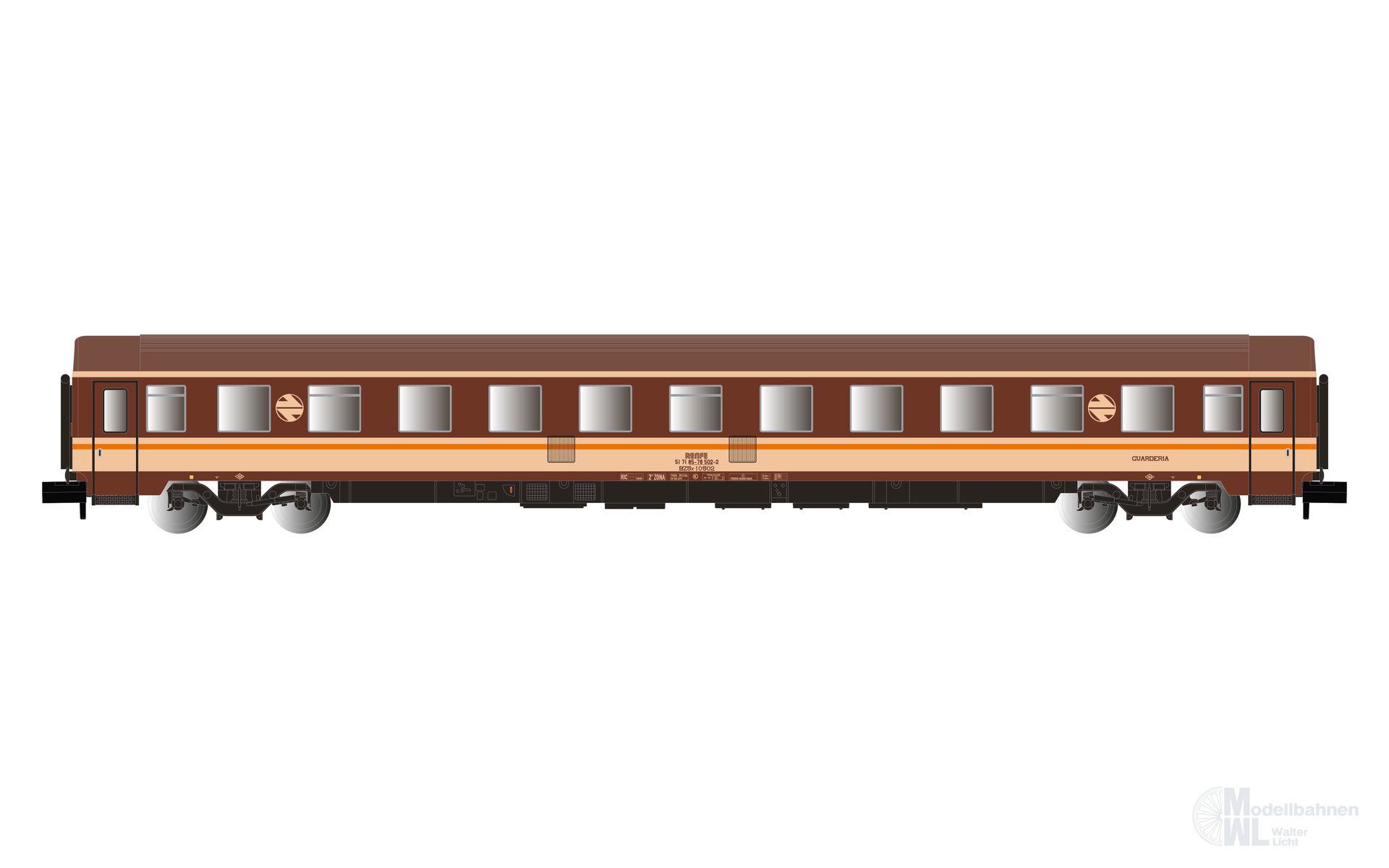 Arnold 4458 - Personenwagen RENFE 2.Kl. Ep.IV Estrella Lackierung N 1:160