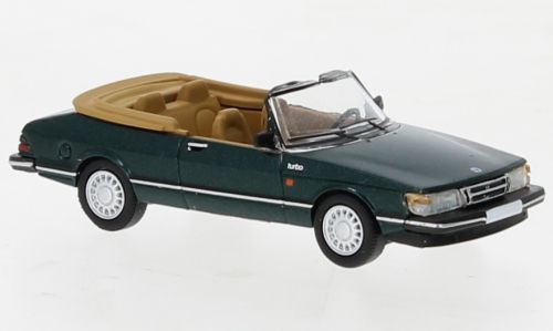 PCX-Models 870671 - Saab 900 Cabriolet metallic-dunkelgrün 1986 H0 1:87
