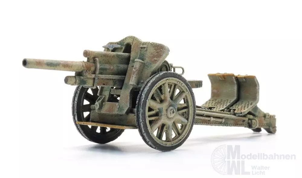 ARTITEC b.v. 6870629 - WM 10,5cm LeFH 18 Tarnung Fertigmodell H0 1:87