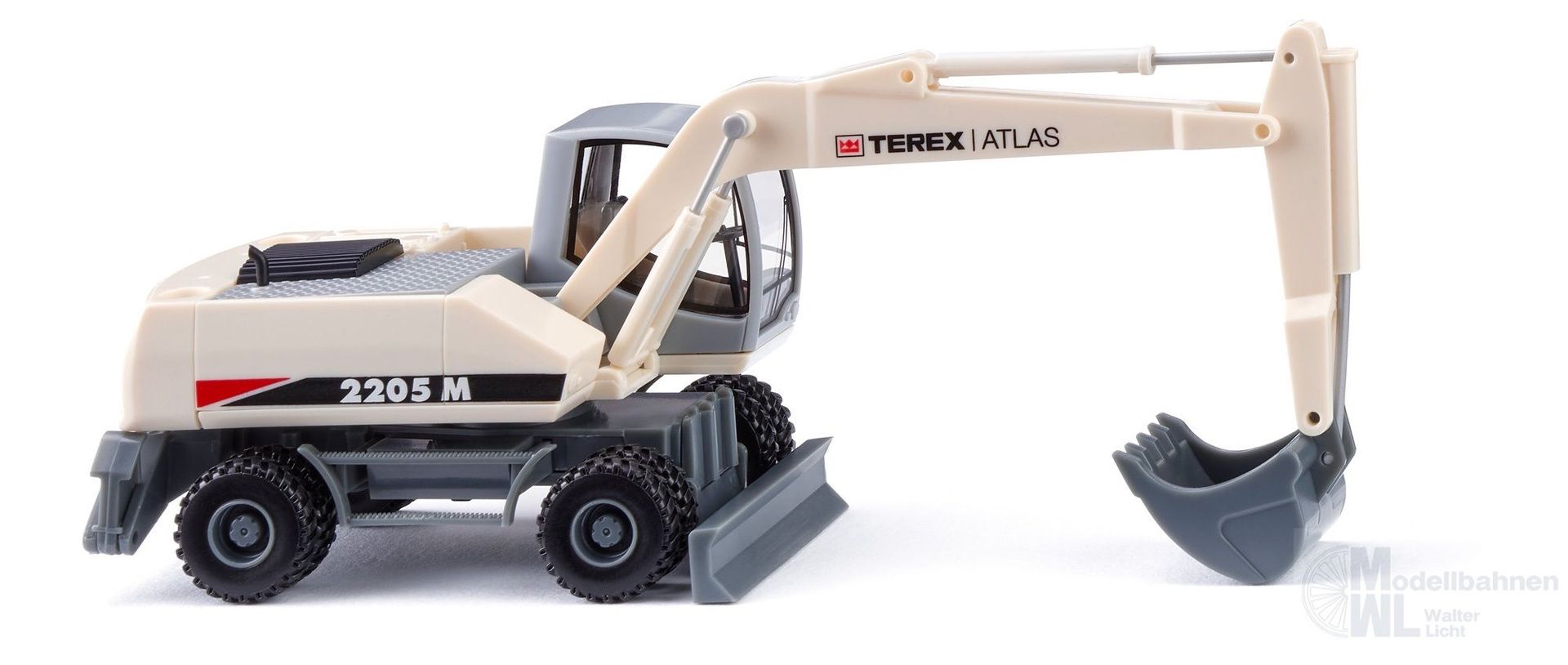Wiking 066104 - Mobilbagger TEREX Atlas - perlweiß H0 1:87