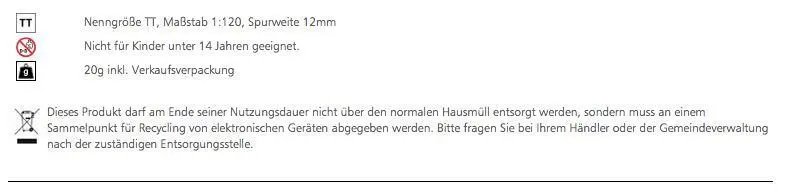Tillig 08854 - Innenbeleuchtung TT 1:120