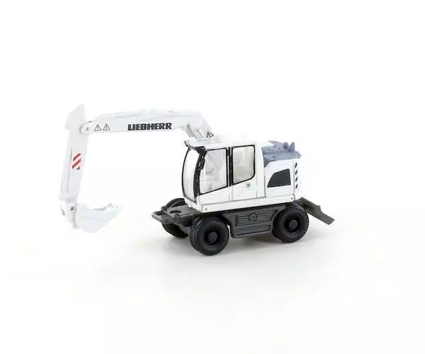 Lemke Minis 4268 - Liebherr Compact Bagger mit Tieflöffel weiß N 1:160