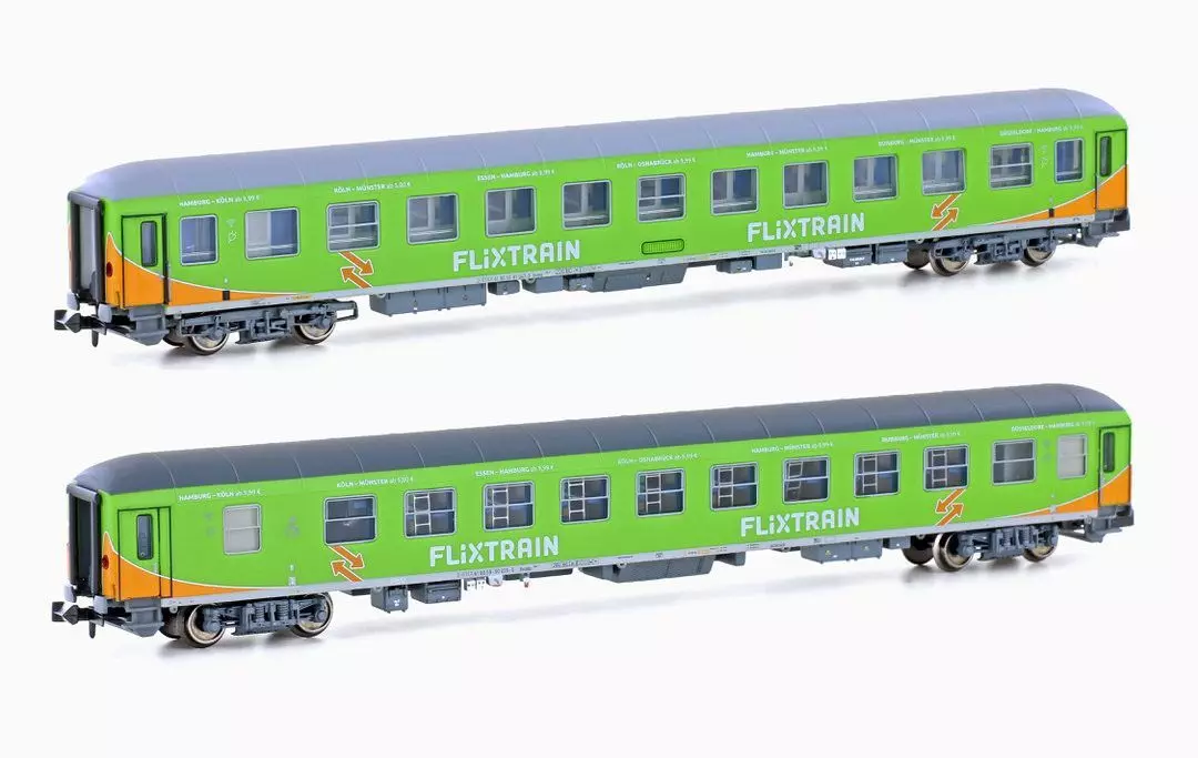 LS Models 76011 - Liegewagen Set Flixtrain Ep.VI Bvcmz+Bvcmbz 2.tlg. N 1:160