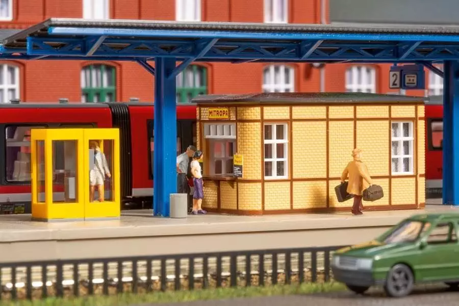 Auhagen 13343 - Bahnhofsausstattung TT 1:120