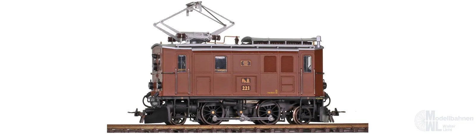 Bemo 1256131 - E-Lok Ge 2/4 221 RhB Ep.II-VI Stangenellok H0m