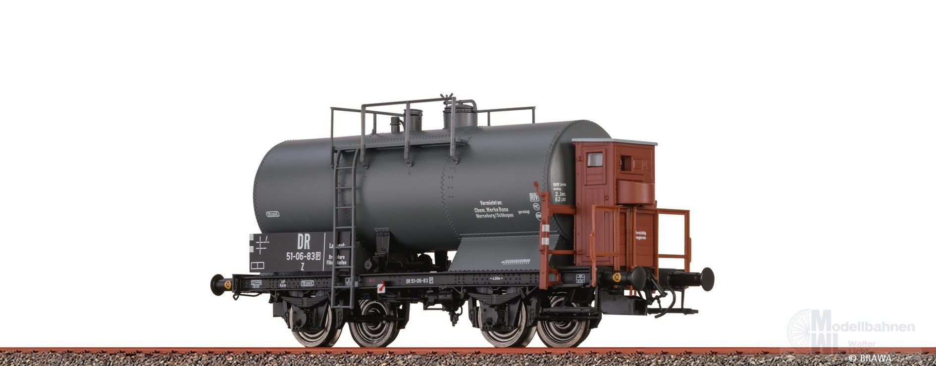 Brawa 50852 - Kesselwagen DR Ep.III H0/GL Brawa 50852 - Kesselwagen DR Ep.III H0/GL