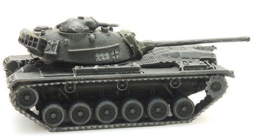 ARTITEC b.v. 6160048 - Panzer M48 A2 Eisenbahntransport Bundeswehr Deutschland N 1:160