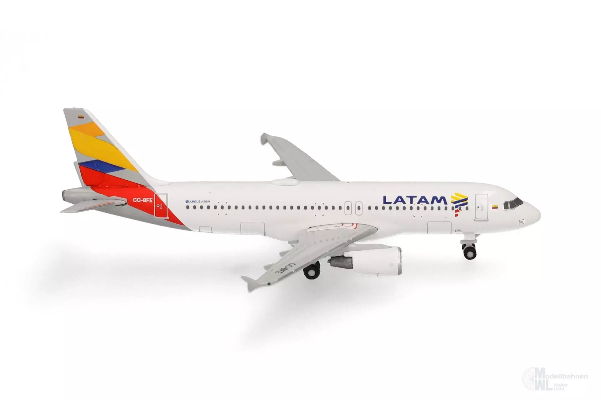 Herpa 538855 - Airbus A320 LATAM - Colombia Flag 1:500