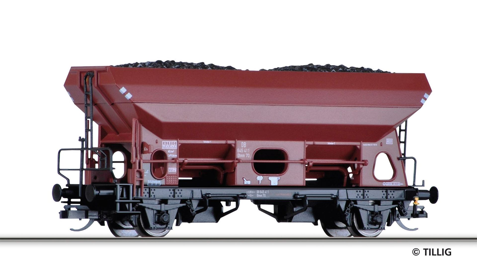 Tillig 14586 - Selbstentladewagen DB Ep.III Ottmm 70 TT 1:120 Tillig 14586 - Selbstentladewagen DB Ep.III Ottmm 70 TT 1:120