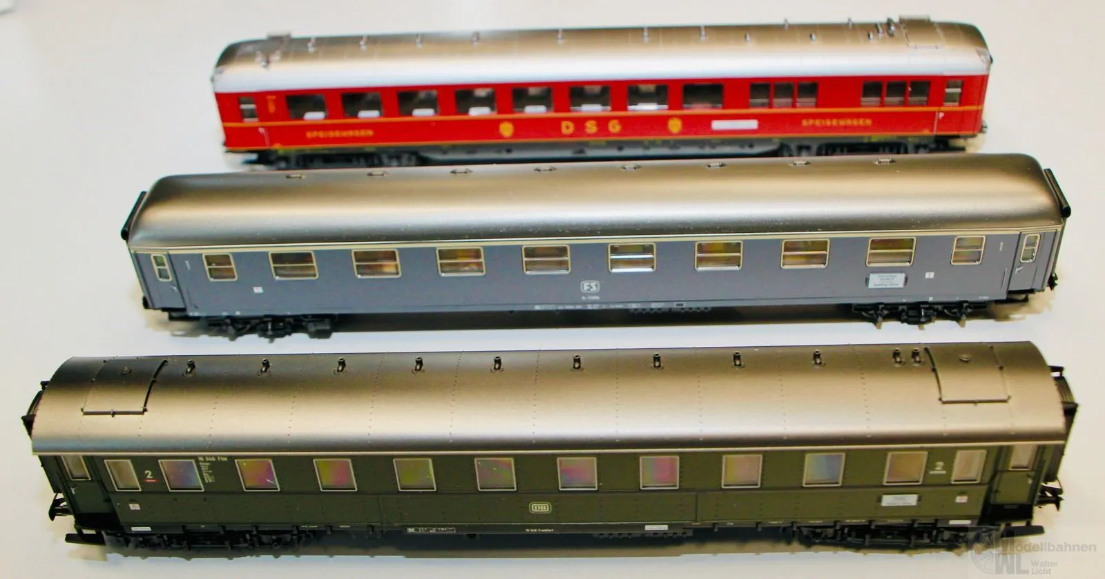 Märklin 42942 - MÄRKLIN - Wagen-Packung Riviera Express DB Ep.III 3.tlg. H0/WS