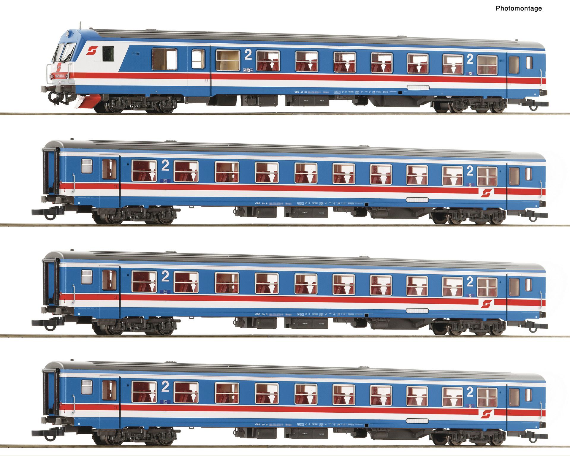 Roco 6200200 - Personenwagen Set ÖBB Ep.V 4.tlg. Valousek H0/GL Digital