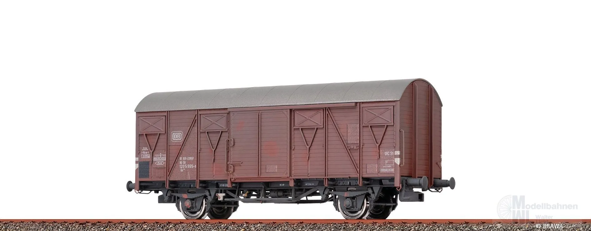 Brawa 50159 - Güterwagen ged. DB Ep.IV Gs219 gealtert H0/GL