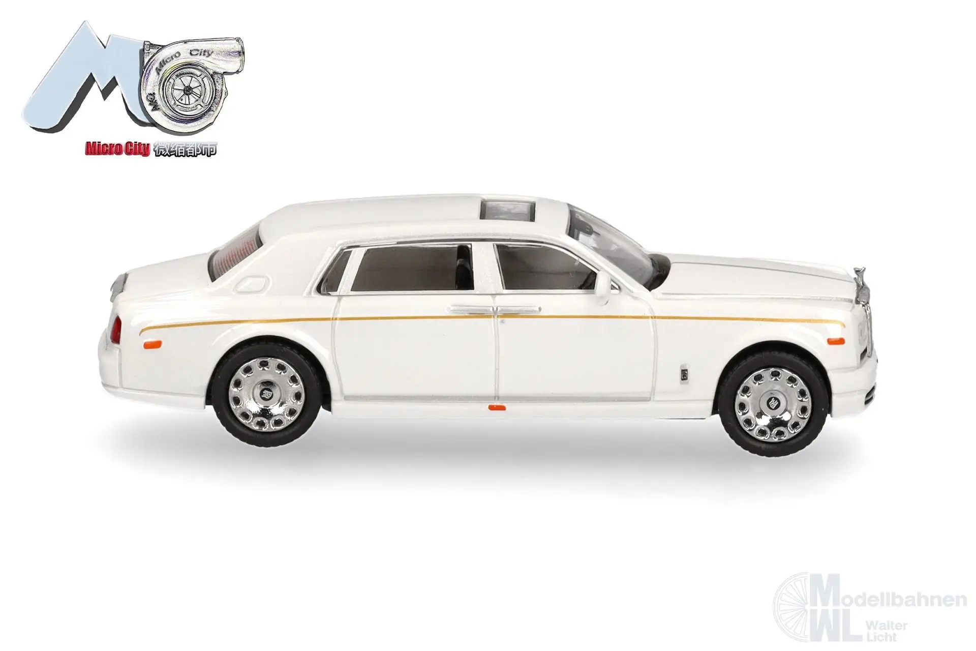 Herpa 87MC000065 - Rolls Royce Phantom, weiß H0 1:87